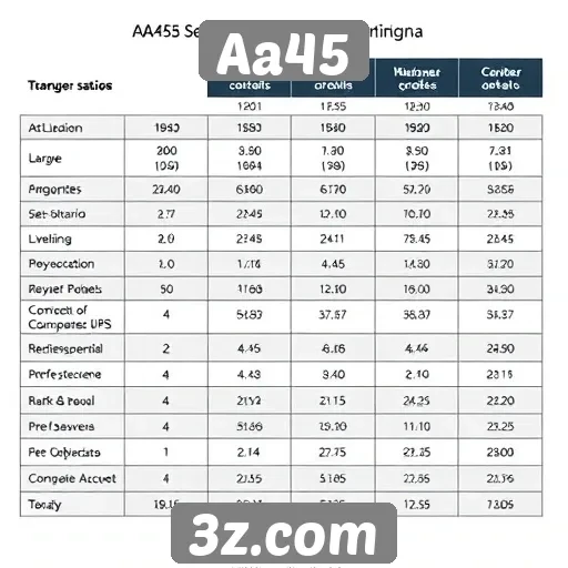 Comparativo entre Aa45 e concorrentes no mercado
